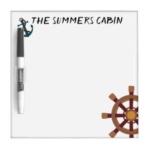 Cruise Ship Door Marker Message Pad Pen Dry Erase Board