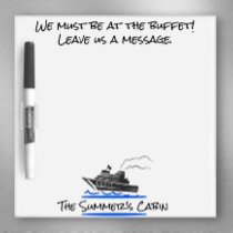 Cruise Ship Door Marker Message Pad Pen Dry Erase Board