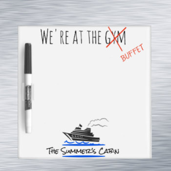 Cruise Ship Door Marker Message Pad Pen Funny Dry Erase Board by ColorFlowCreations at Zazzle