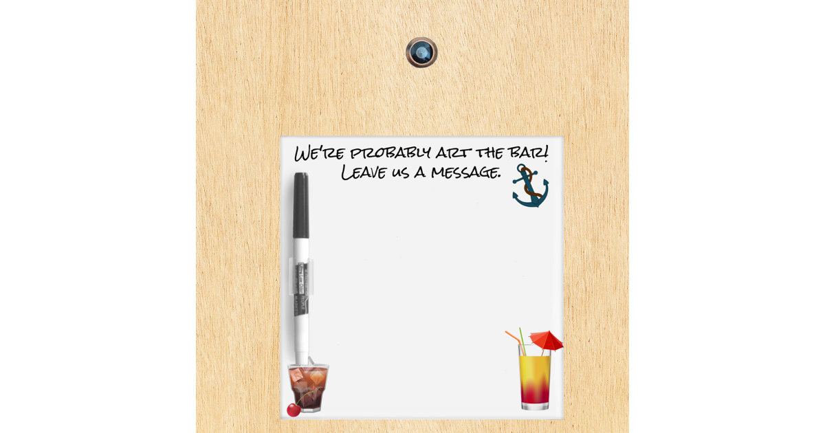 Cruise Ship Door Marker Message Pad Pen Funny Dry Erase Board Zazzle