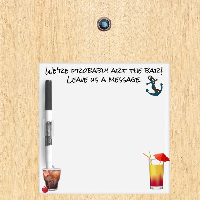 Cruise Ship Door Marker Message Pad Pen Funny Dry Erase Board (Creator Uploaded)