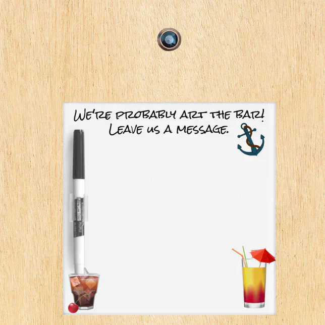 Cruise Ship Door Marker Message Pad Pen Funny Dry Erase Board Zazzle