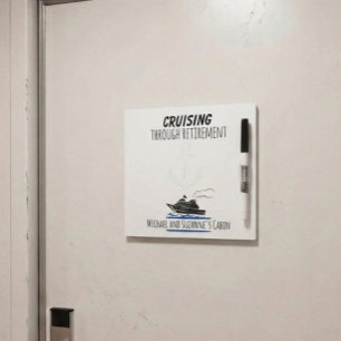 Cruise Ship Door Marker Message Pad Retirement Dry Erase Board