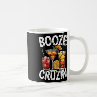Cruise Ship Drinking Design Funny Booze Cruise Moo Coffee Mug