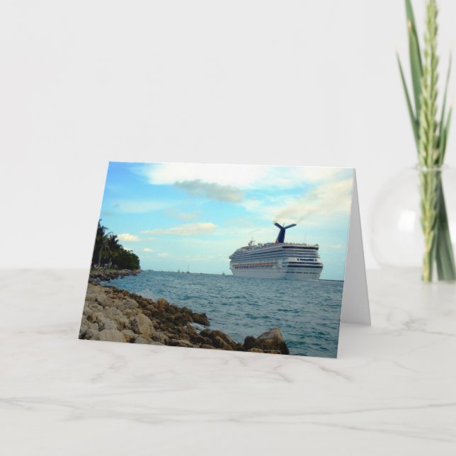 ~Cruise Ship~ GREETING CARD, CUSTOMIZE Card (Front)