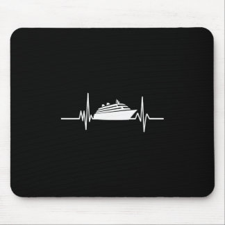 Cruise Ship Heartbeat Cruising Vacation Mouse Pad