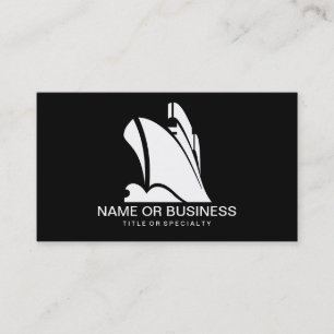 cruise ship icon business card