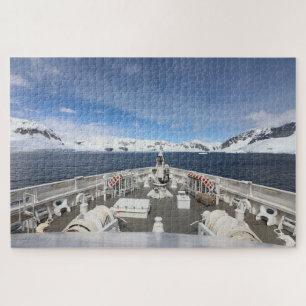 Cruise ship in Antarctica Jigsaw Puzzle