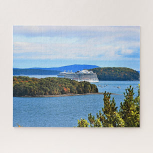 Cruise Ship in Bar Harbor Jigsaw Puzzle