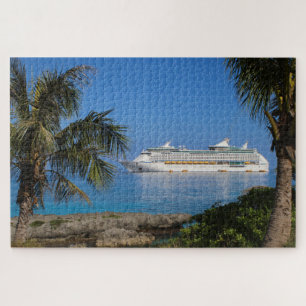 Cruise ship in Paradise Jigsaw Puzzle