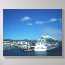 Cruise Ship In Ponta Delgada