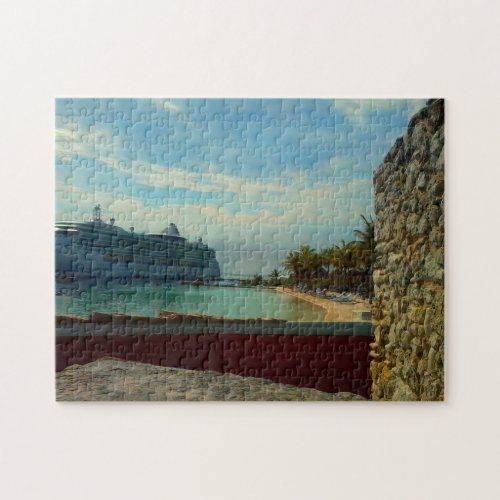 Cruise ship in the Caribbean Jigsaw Puzzle