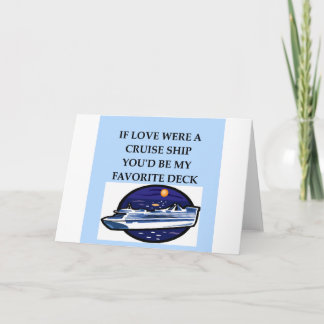 CRUISE ship lovers Holiday Card