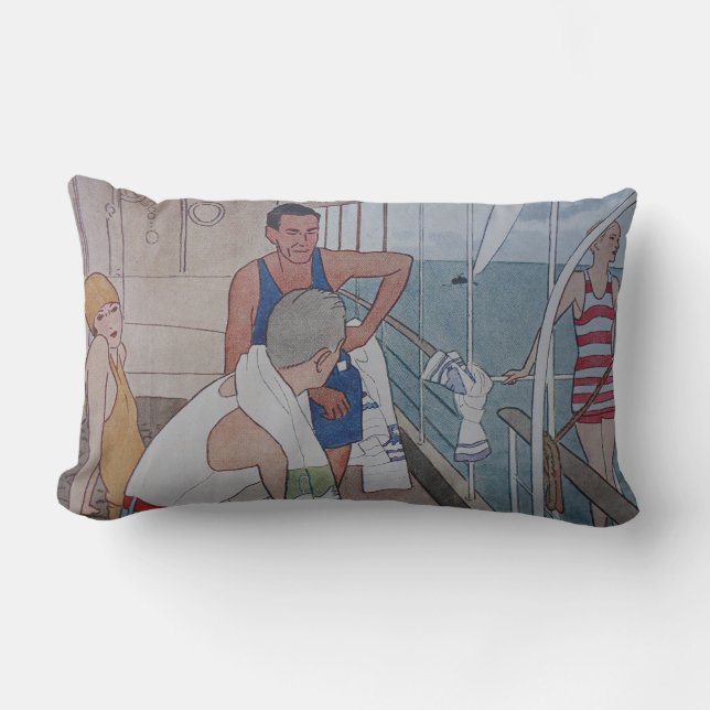 Cruise Ship Lumbar Pillow (Front)