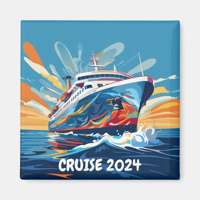 Cruise Ship Magnet Personalized (Front)