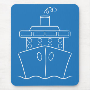 Cruise ship mouse pad