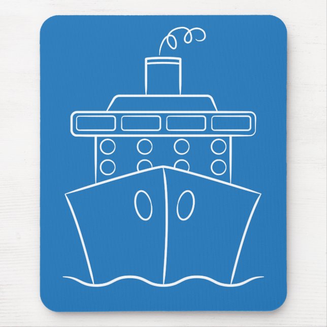 Cruise ship mouse pad (Front)