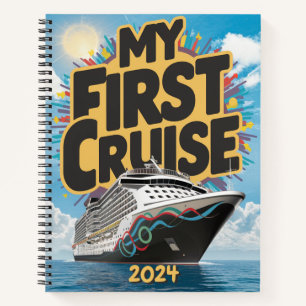 Cruise Ship My First Cruise Custom Notebook