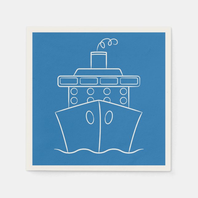 Cruise ship paper napkins (Front)