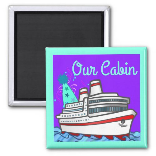 Cruise Ship Party Hat Stateroom Door Marker Magnet