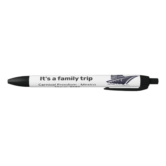 Cruise Ship Personalized Family Tip Custom Gift Pen (Bottom)