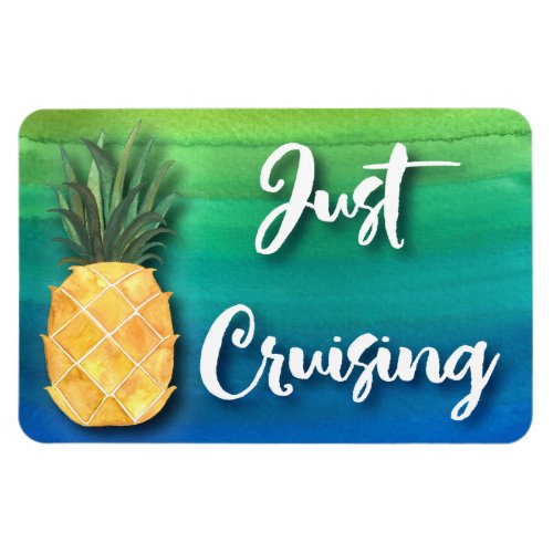 Cruise Ship Pineapple Stateroom Cabin Door Sign Magnet