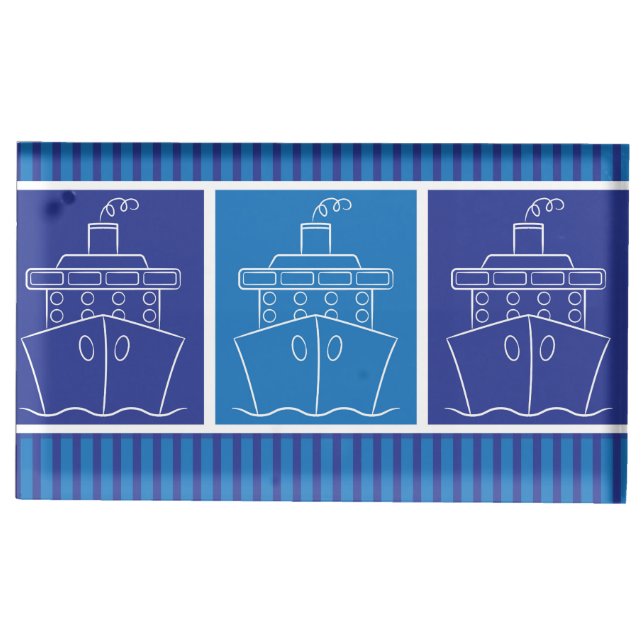 Cruise ship place card holder (Front)