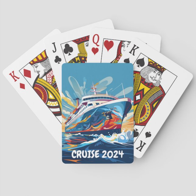 Cruise Ship Playing Cards Personalized (Back)
