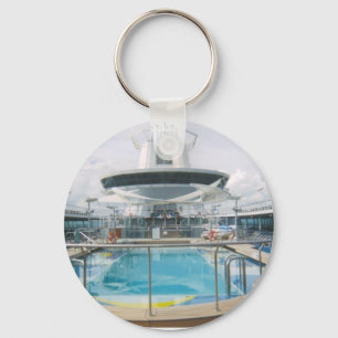 Cruise Ship Pool Keychain