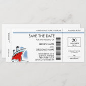 Cruise Ship Save the Date Invitations (Front/Back)