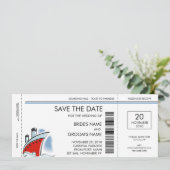Cruise Ship Save the Date Invitations (Standing Front)