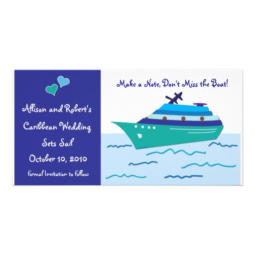 Cruise Ship Save the Date Photo Cards | Zazzle