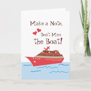 Cruise Ship Save the Wedding Date Card