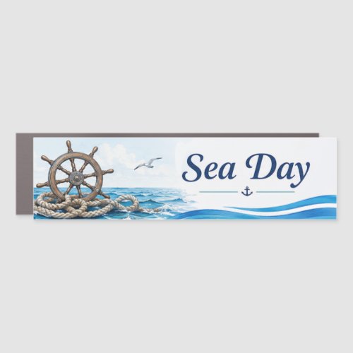 Cruise Ship Sea Day Magnet Header Vacation