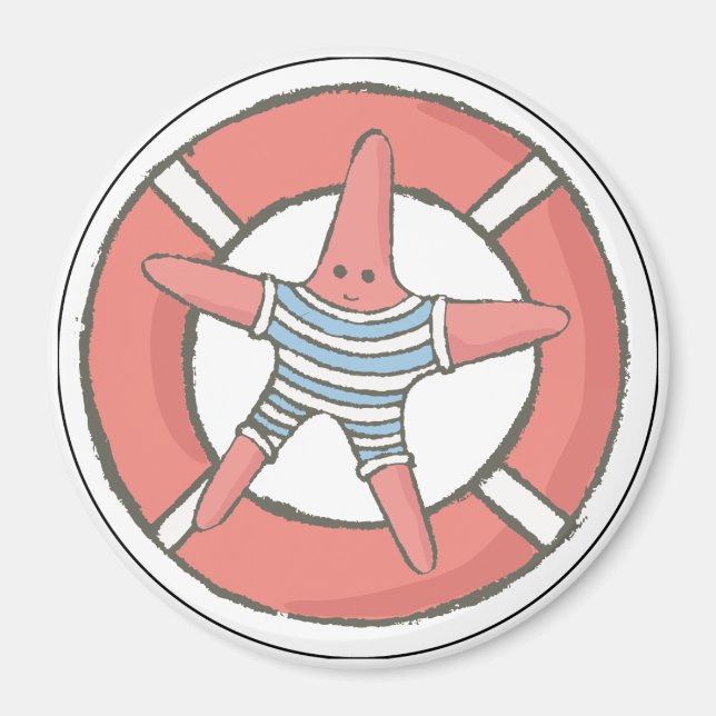 Cruise Ship Star Fish Cabin Door Marker Magnet (Front)