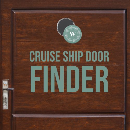 Cruise Ship Stateroom Cabin Door Monogram  Magnet