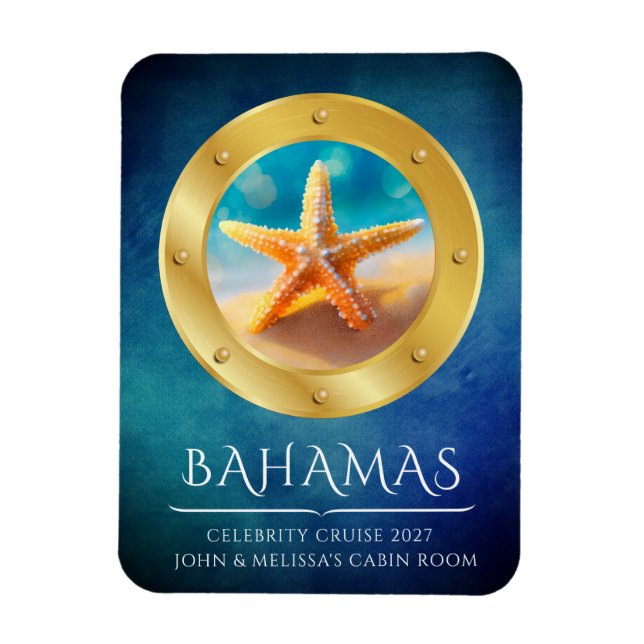 Cruise Ship Stateroom Magnet (Vertical)