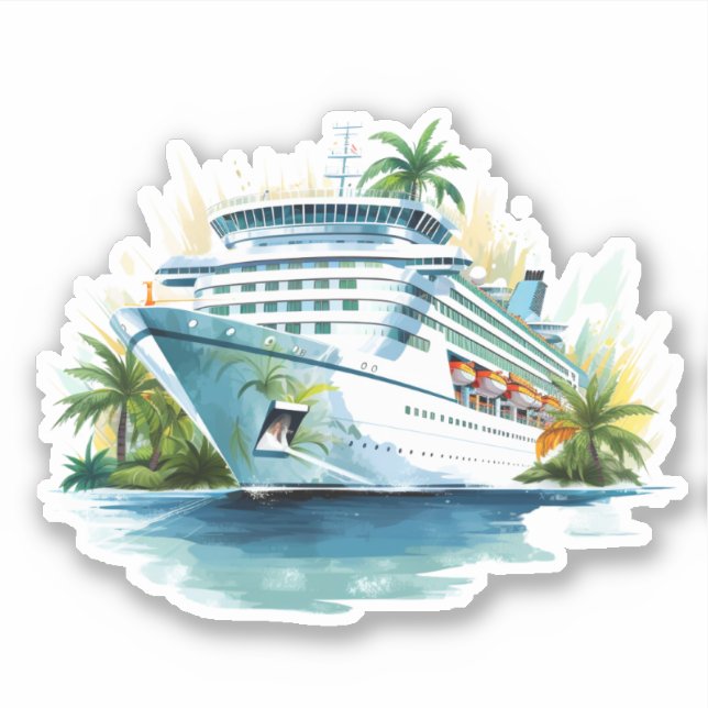 Cruise Ship Sticker (Front)