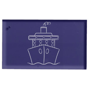 Cruise ship table card holder