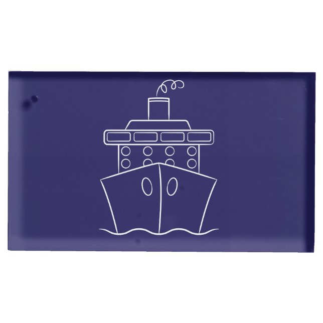 Cruise ship table card holder (Front)
