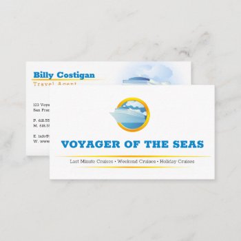 Cruise Ship | Travel Agent Business Card by bestcards4u at Zazzle
