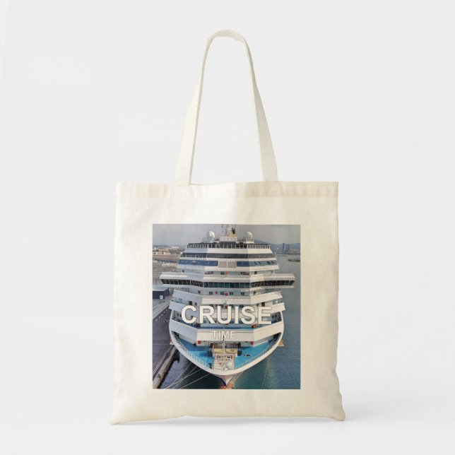 Cruise-ship travel tote bag (Front)