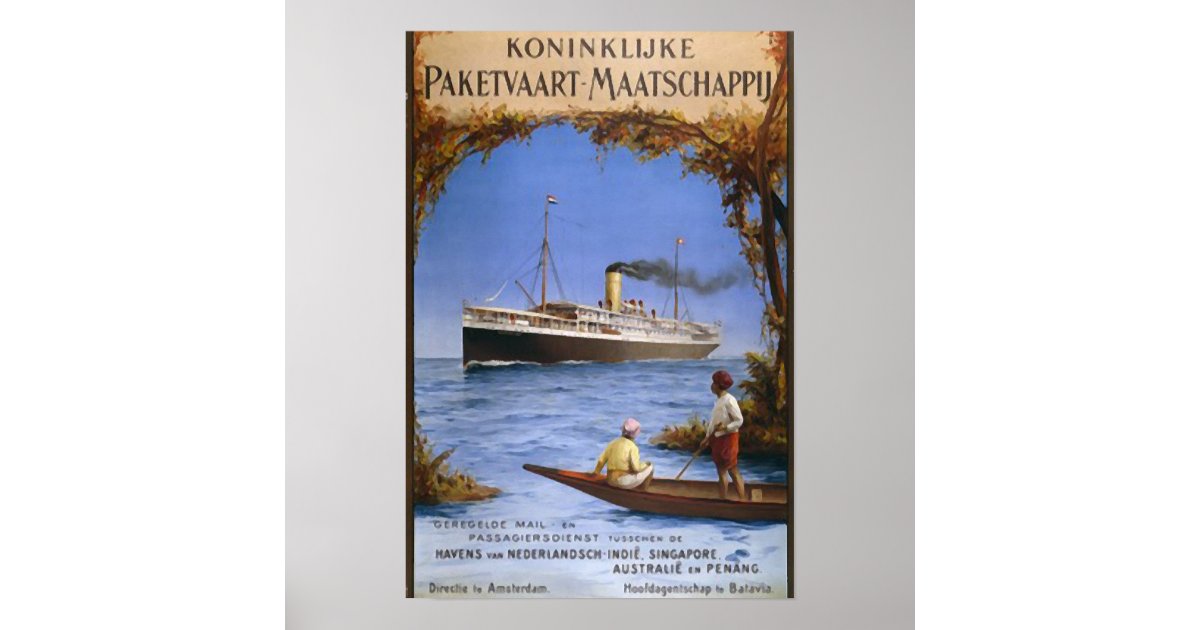 Normandie French Vintage Shipping Advert Wall Art Print Poster Framed or Canvas Artwork
