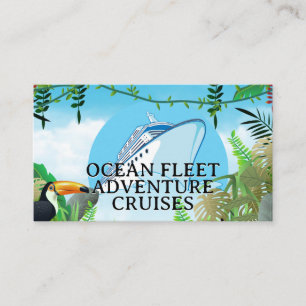 Cruise Ship Tropical Jungle Business Card