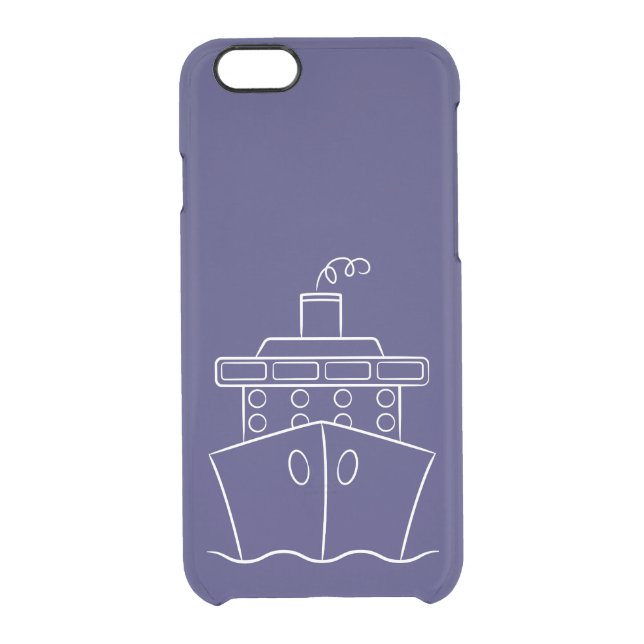 Cruise ship uncommon iPhone case (Back)