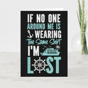 Cruise Ship Vacation Friends Buddies Family If Nob Card