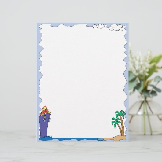Cruise Ship Vacation Letterhead (Standing Front)