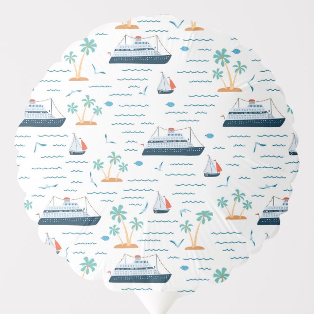 Cruise Ship Vacation Travel Balloon (Front)