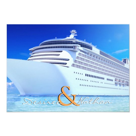 Cruise Ship Wedding Invitation Zazzle Com