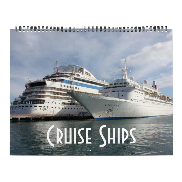 Cruise Calendar 2022 Cruise Ships Calendar | Zazzle.com